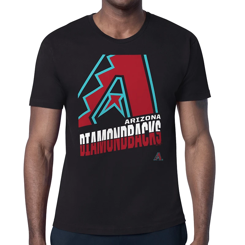 Men's Starter Black Arizona Diamondbacks Logo Zoom T-Shirt