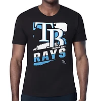 Men's Starter  Black Tampa Bay Rays Logo Zoom T-Shirt