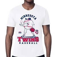 Men's Starter  White Minnesota Twins Baseball Character T-Shirt