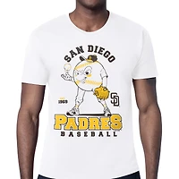 Men's Starter  White San Diego Padres Baseball Character T-Shirt