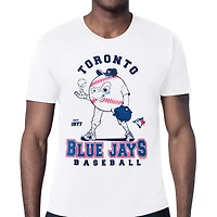 Men's Starter  White Toronto Blue Jays Baseball Character T-Shirt
