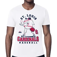 Men's Starter  White St. Louis Cardinals Baseball Character T-Shirt