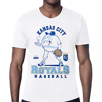 Men's Starter  White Kansas City Royals Baseball Character T-Shirt