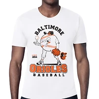Men's Starter  White Baltimore Orioles Baseball Character T-Shirt
