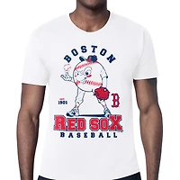 Men's Starter  White Boston Red Sox Baseball Character T-Shirt