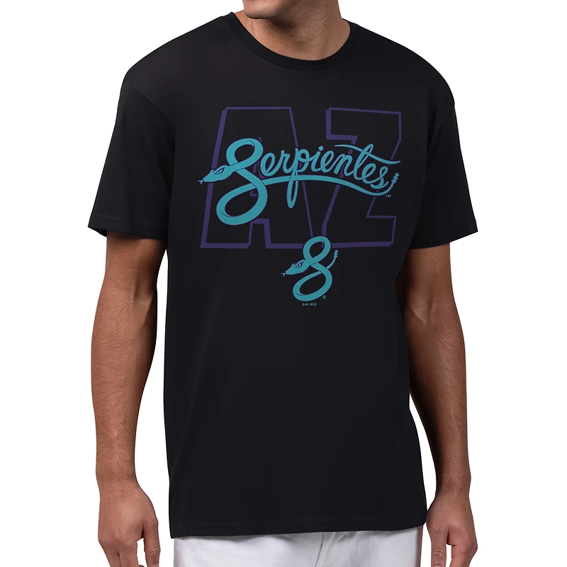 Men's Starter Black Arizona Diamondbacks City Connect Abbreviation T-Shirt