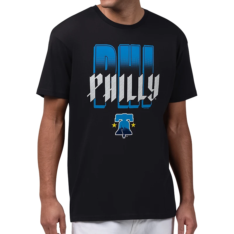 Men's Starter Black Philadelphia Phillies City Connect Abbreviation T-Shirt