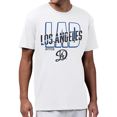 Men's Starter  White Los Angeles Dodgers City Connect Abbreviation T-Shirt