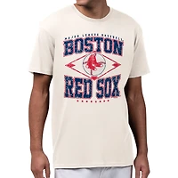 Men's Starter  Cream Boston Red Sox Distressed Cooperstown Diamond T-Shirt