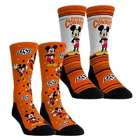 Youth Rock Em Socks Oklahoma State Cowboys Mickey Mouse Two-Pack Crew Socks Set