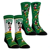 Youth Rock Em Socks Oregon Ducks Mickey Mouse Two-Pack Crew Socks Set