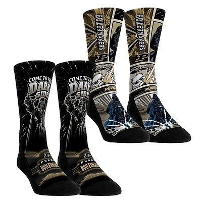 Youth Rock Em Socks Purdue Boilermakers Star Wars Empire Two-Pack Crew Socks Set
