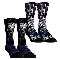 Youth Rock Em Socks TCU Horned Frogs Star Wars Empire Two-Pack Crew Socks Set