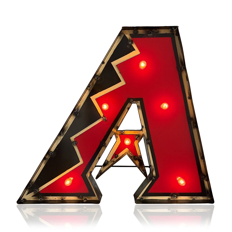 Imperial Arizona Diamondbacks Recycled Metal Lighted Logo Sign