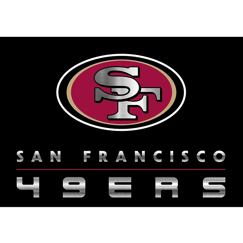 Imperial San Francisco 49ers 5'4'' x 7'8'' Chrome Rug