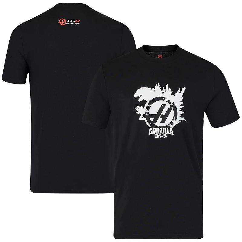 Men's Castore Black Haas F1 Team Godzilla T-Shirt