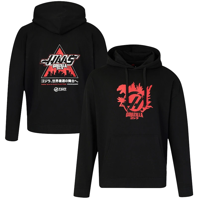 Men's Castore Black Haas F1 Team Godzilla Hoodie