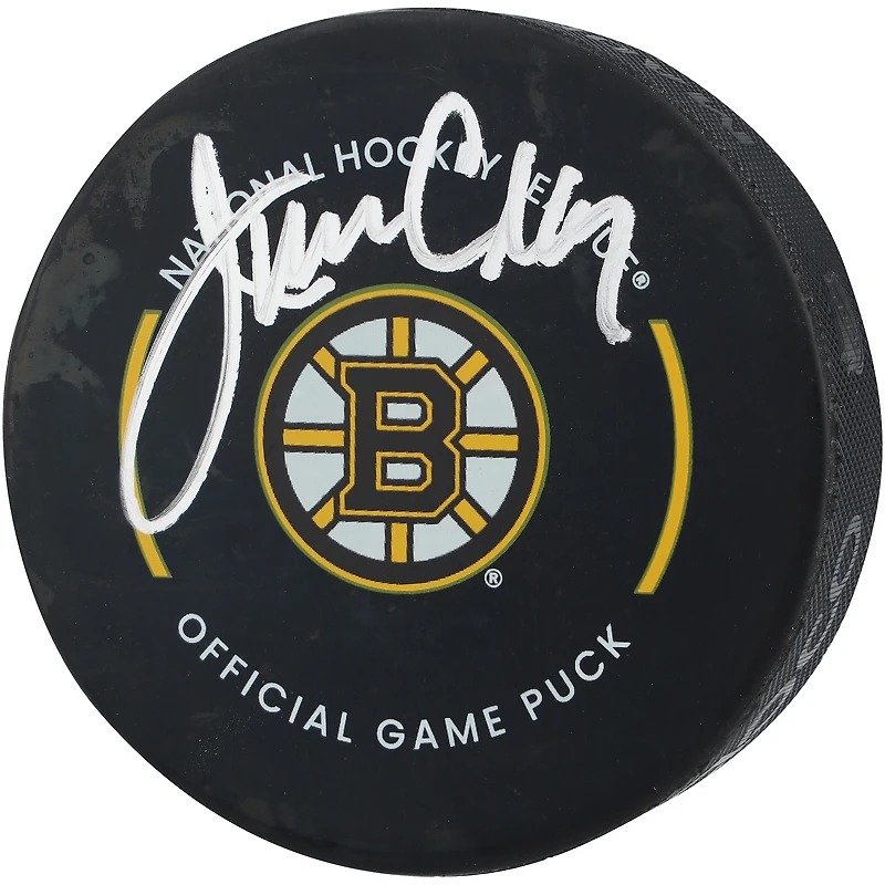 Jim Craig Boston Bruins Autographed Official Game Puck