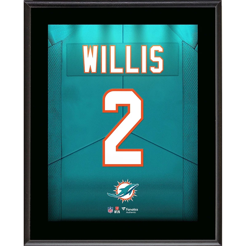 Malik Willis Miami Dolphins 10.5" x 13" Jersey Number Sublimated Player Plaque