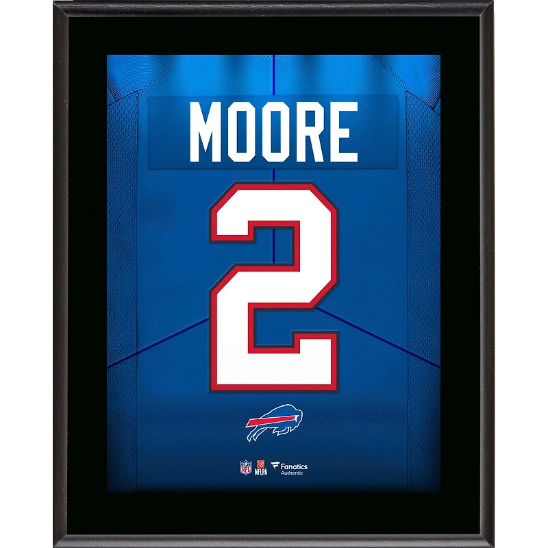 D.J. Moore Buffalo Bills 10.5" x 13" Jersey Number Sublimated Player Plaque