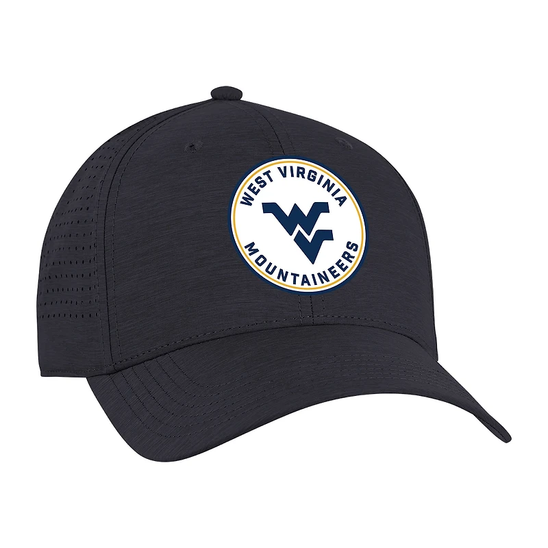 Unisex Ahead Navy West Virginia Mountaineers Brezo Adjustable Hat