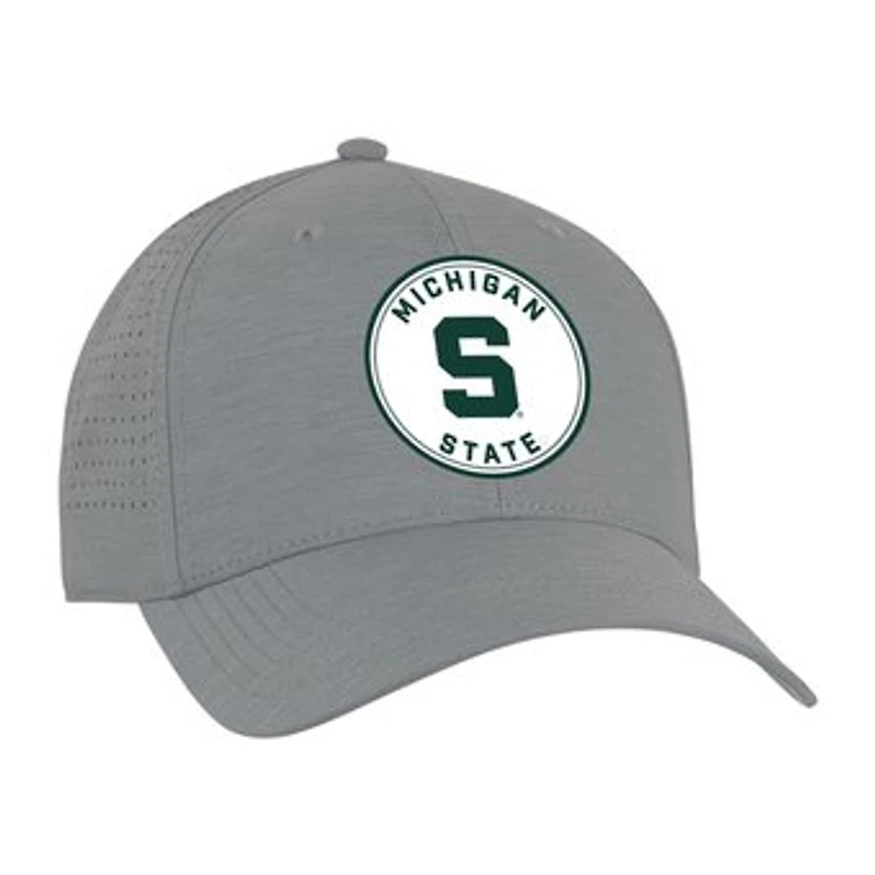 Unisex Ahead Gray Michigan State Spartans Brezo Adjustable Hat