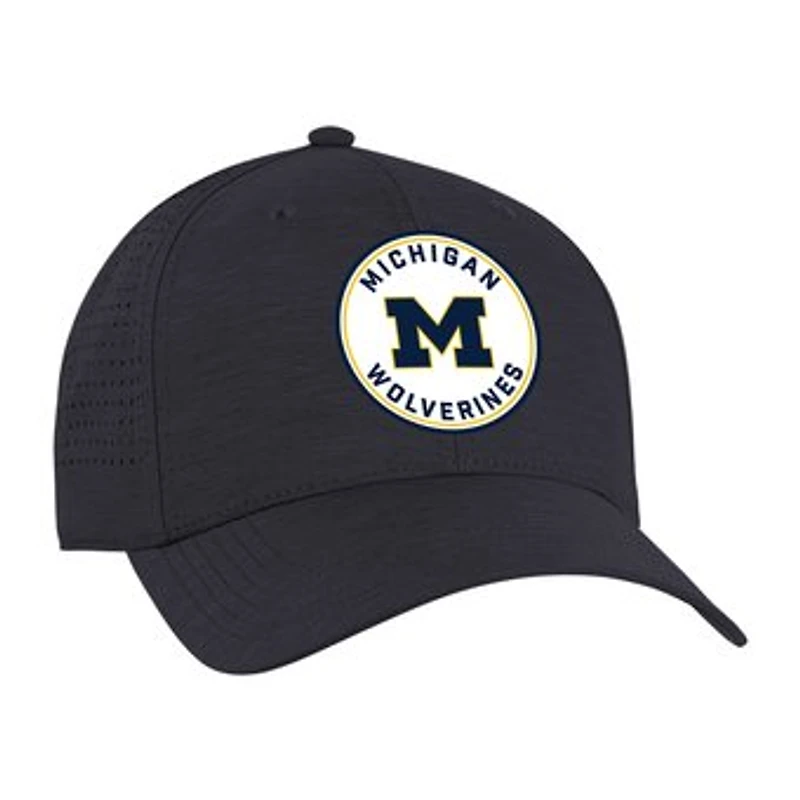 Unisex Ahead Navy Michigan Wolverines Brezo Adjustable Hat