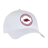 Unisex Ahead  White Arkansas Razorbacks Brezo Adjustable Hat