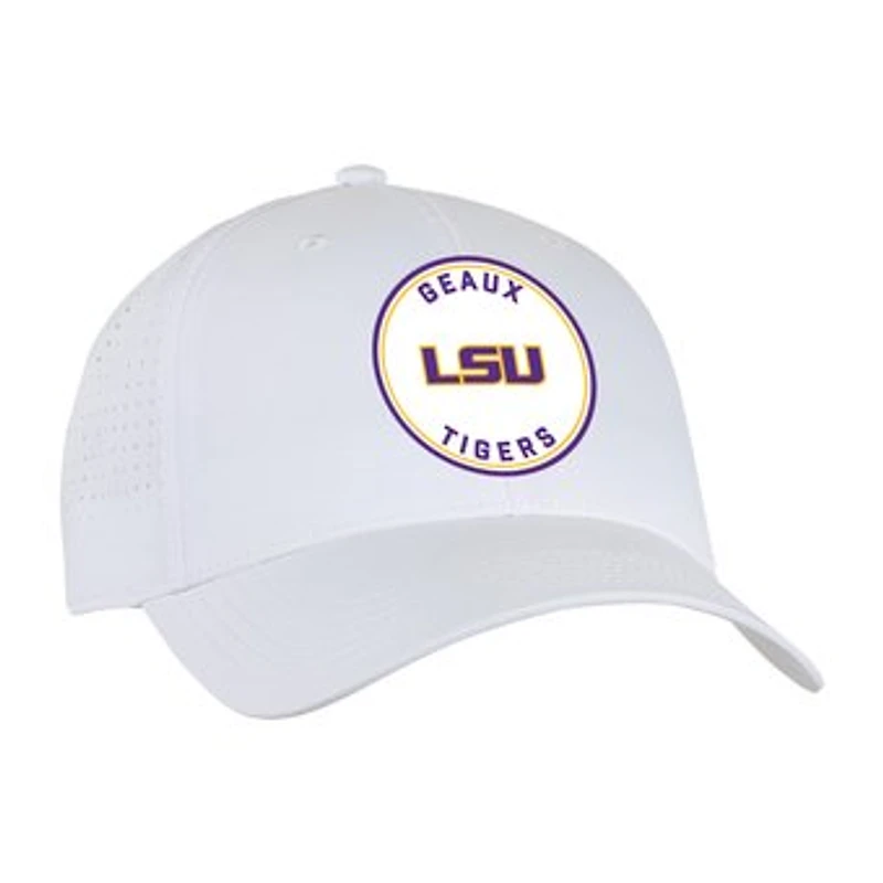 Unisex Ahead White LSU Tigers Brezo Adjustable Hat
