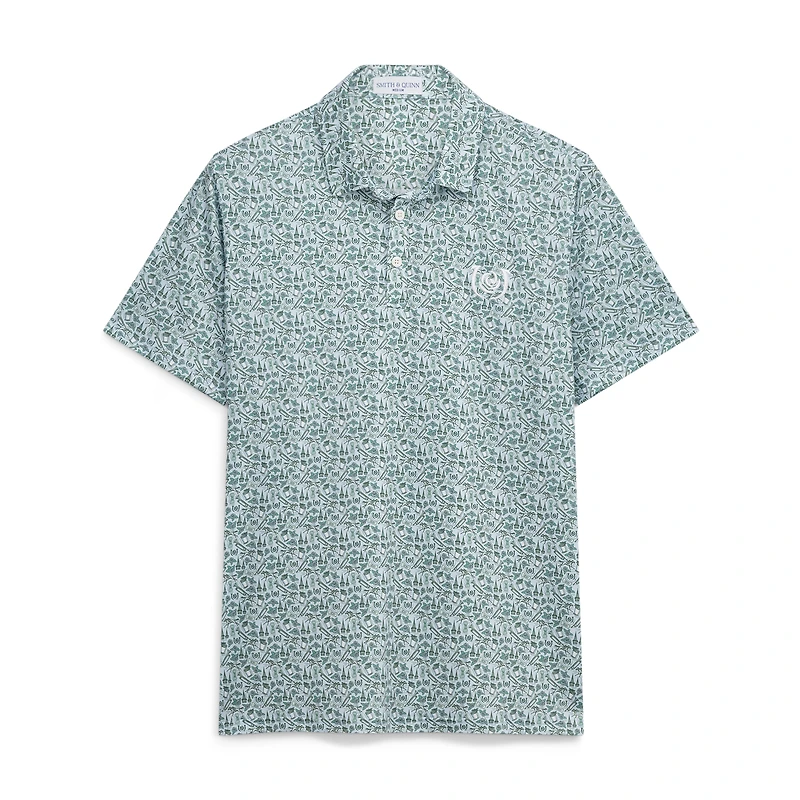 Men's Smith & Quinn Green Kentucky Derby Teddy Polo