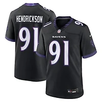 Men's Nike Trey Hendrickson Black Baltimore Ravens Alternate Game Jersey