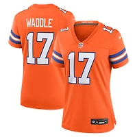 Women's Nike Jaylen Waddle  Orange Denver Broncos Mile High Collection 1977 Throwback Game Jersey