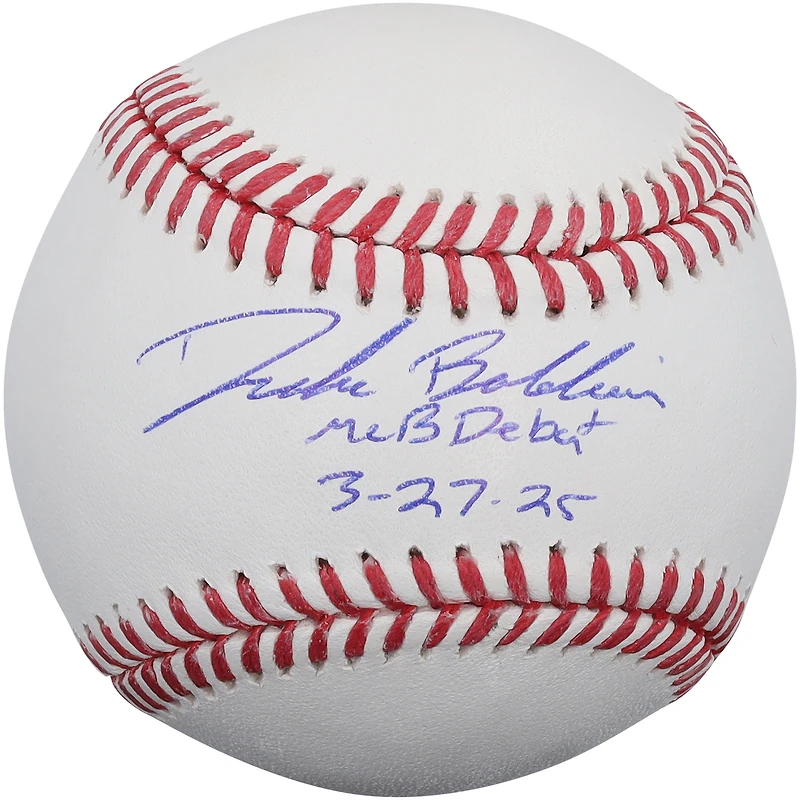 Drake Baldwin Atlanta Braves Autographed Baseball with "MLB Debut 3-27-25" Inscription