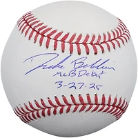 Drake Baldwin Atlanta Braves Autographed Baseball with "MLB Debut 3-27-25" Inscription