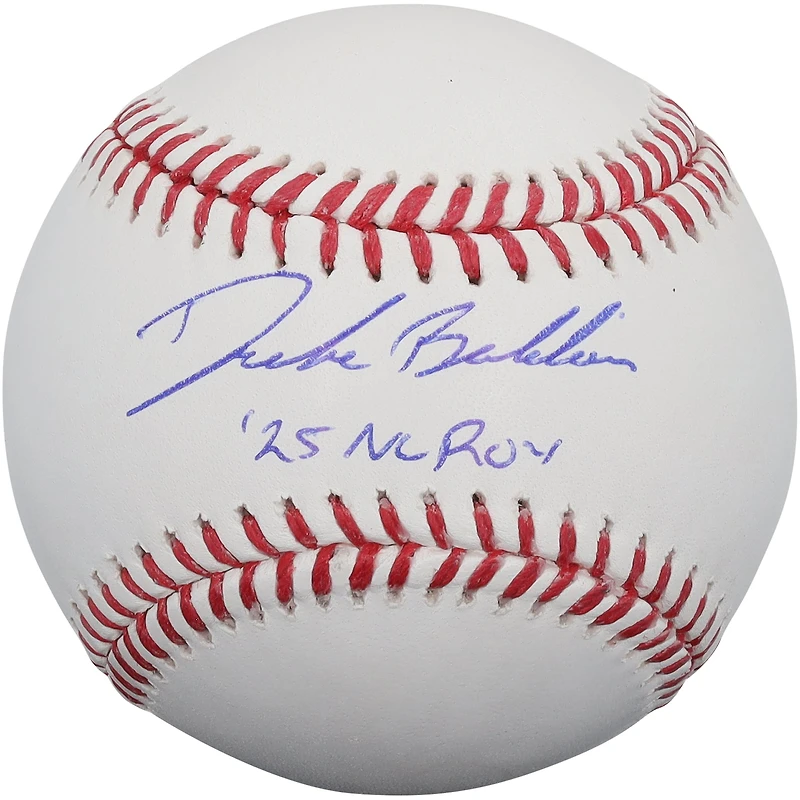 Drake Baldwin Atlanta Braves Autographed Baseball with "25 NL ROY" Inscription