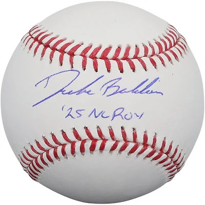 Drake Baldwin Atlanta Braves Autographed Baseball with "25 NL ROY" Inscription