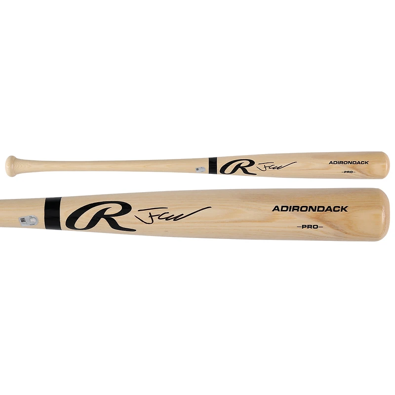 Justin Crawford Philadelphia Phillies Autographed Rawlings Pro Blonde Bat