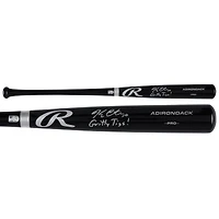 Kerry Carpenter Detroit Tigers Autographed Black Rawlings Pro Bat with "Gritty Tigs!" Inscription
