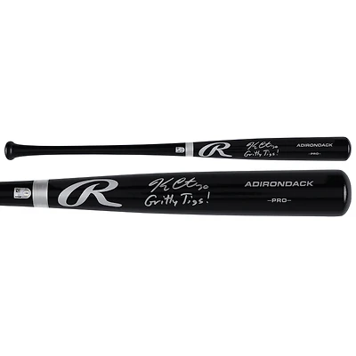 Kerry Carpenter Detroit Tigers Autographed Black Rawlings Pro Bat with "Gritty Tigs!" Inscription