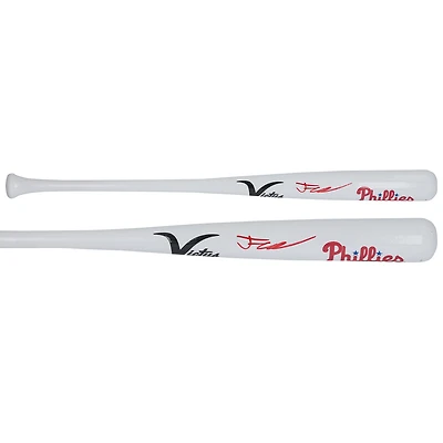 Justin Crawford Philadelphia Phillies Autographed White Victus Team Mini Bat