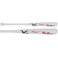 Justin Crawford Philadelphia Phillies Autographed White Victus Team Mini Bat