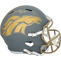 Talanoa Hufanga Denver Broncos Autographed Riddell Slate Speed Replica Helmet with "United in Orange" Inscription