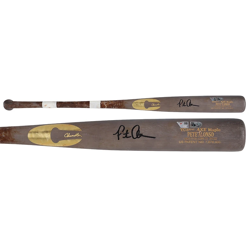 Pete Alonso New York Mets Autographed Game-Used Gray Chandler Broken Bat vs. Toronto Blue Jays on April 5, 2025