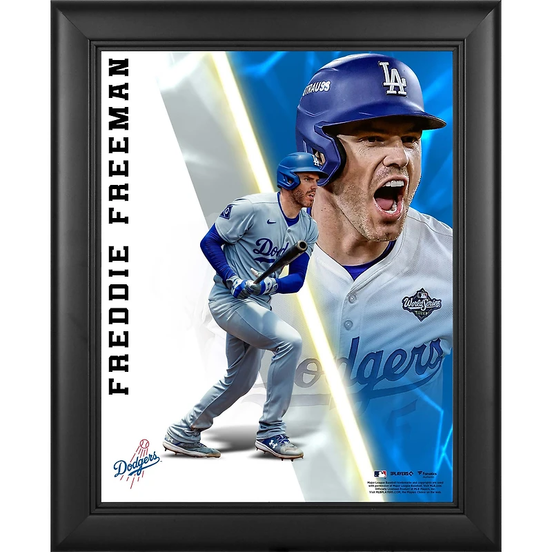 Freddie Freeman Los Angeles Dodgers Framed 13" x 16" Radiance Collage