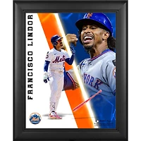 Francisco Lindor New York Mets Framed 13" x 16" Radiance Collage