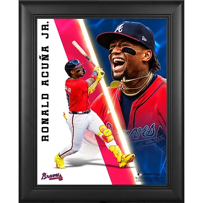 Ronald Acuña Jr. Atlanta Braves Framed 13" x 16" Radiance Collage