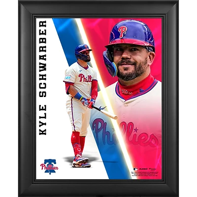 Kyle Schwarber Philadelphia Phillies Framed 13" x 16" Radiance Collage