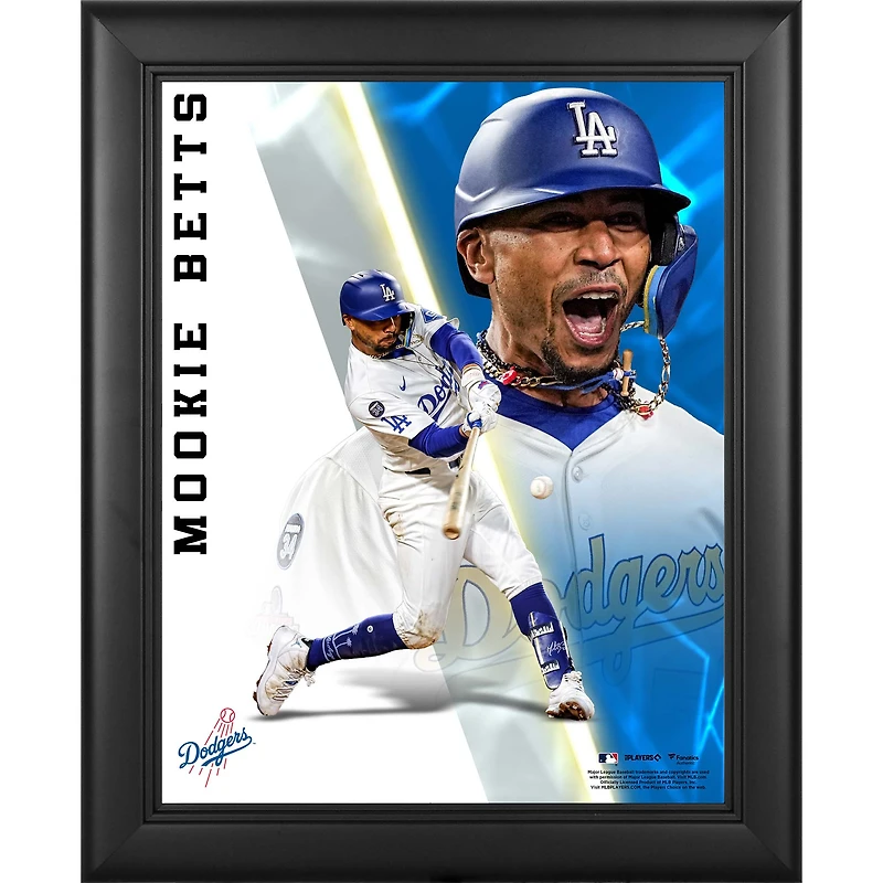 Mookie Betts Los Angeles Dodgers Framed 13" x 16" Radiance Collage