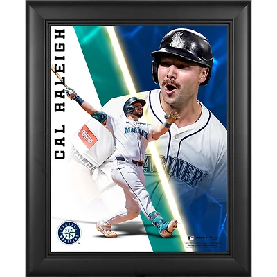 Cal Raleigh Seattle Mariners Framed 13" x 16" Radiance Collage