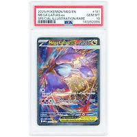 Mega Latias EX 2025 Pokemon Mega Evolution Special Illustration Rare #181 PSA Authenticated 10 Card